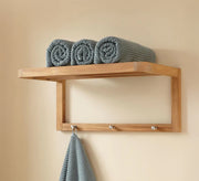 Wooden Shelf and Towel Hanger - Vitrine Furniture - Furniture