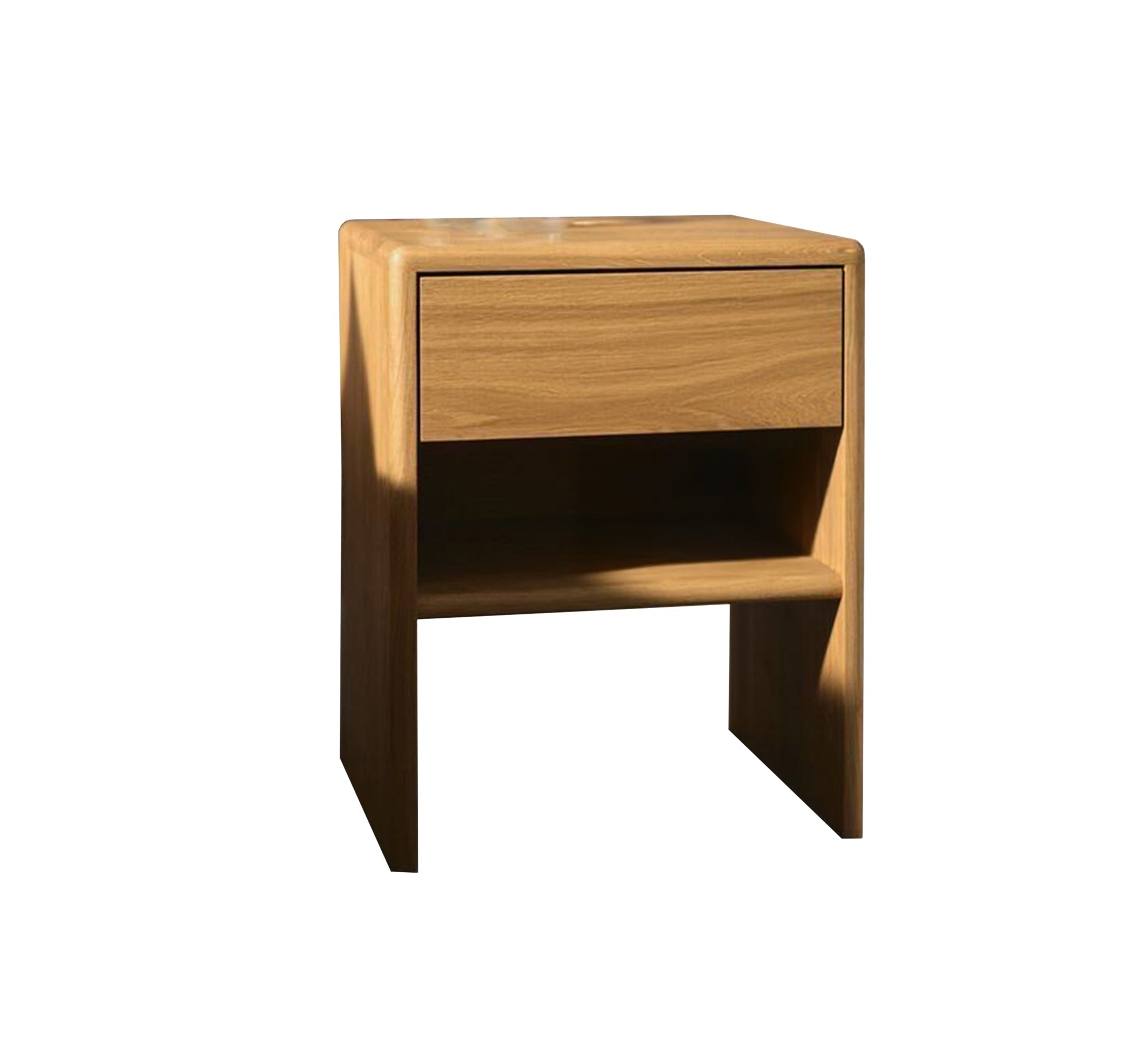 Wooden side table with drawer and shelf - Vitrine Furniture - Furniture
