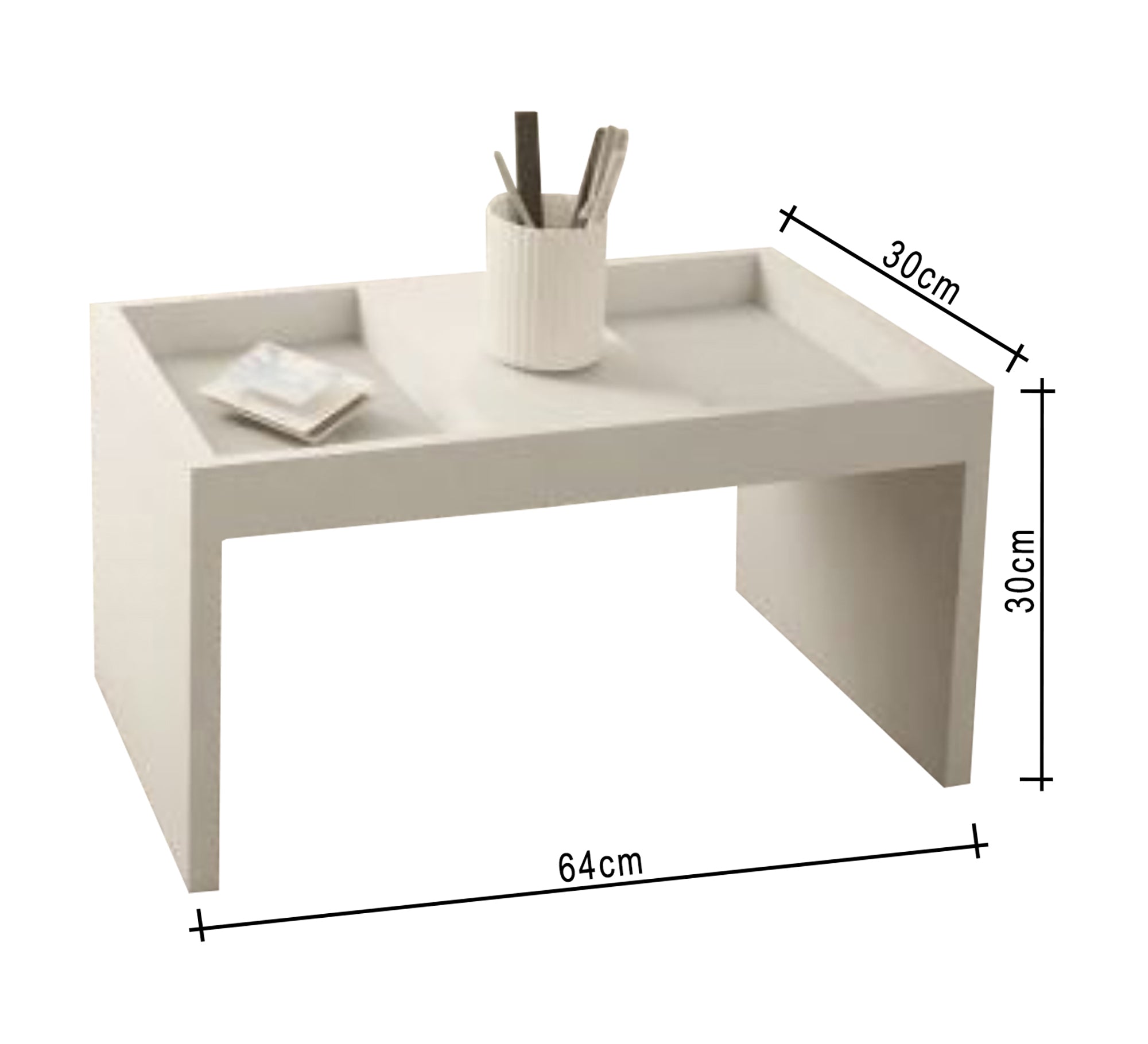 Wooden side table with flexible design - Vitrine Furniture - Furniture