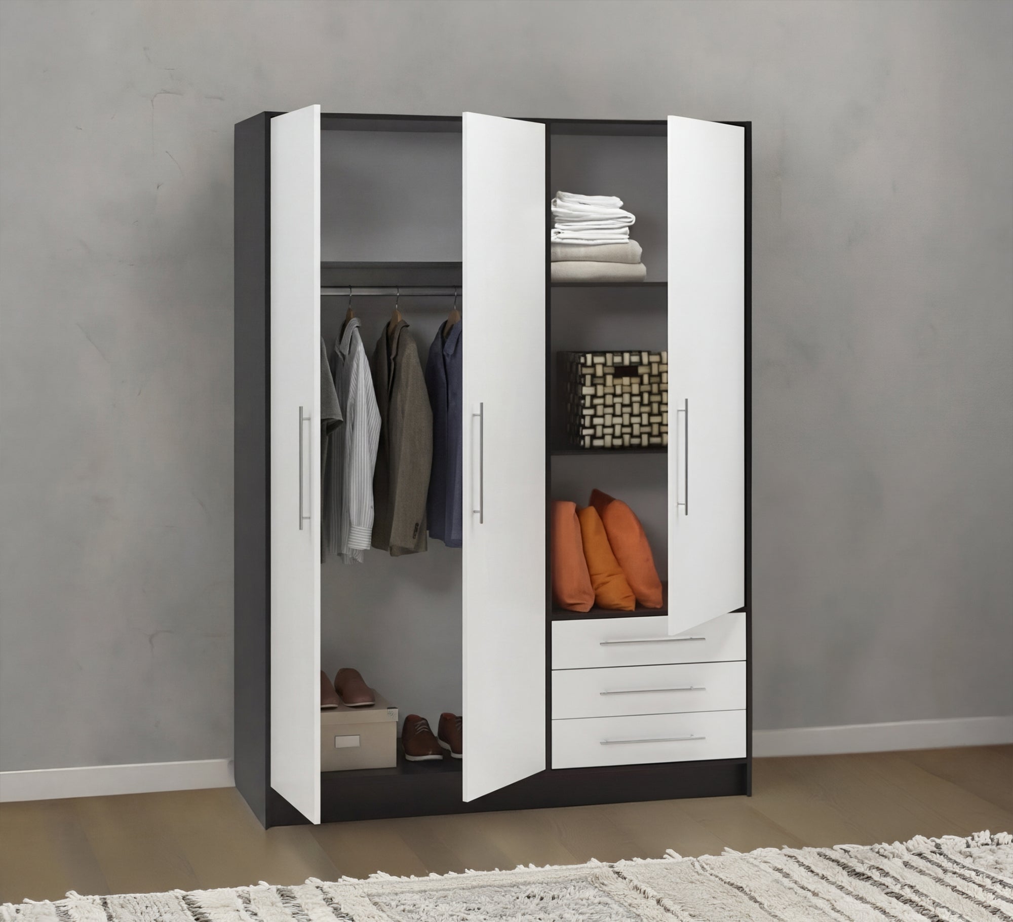 Wooden wardrobe for boys' bedrooms - Vitrine Furniture - Wardrobes