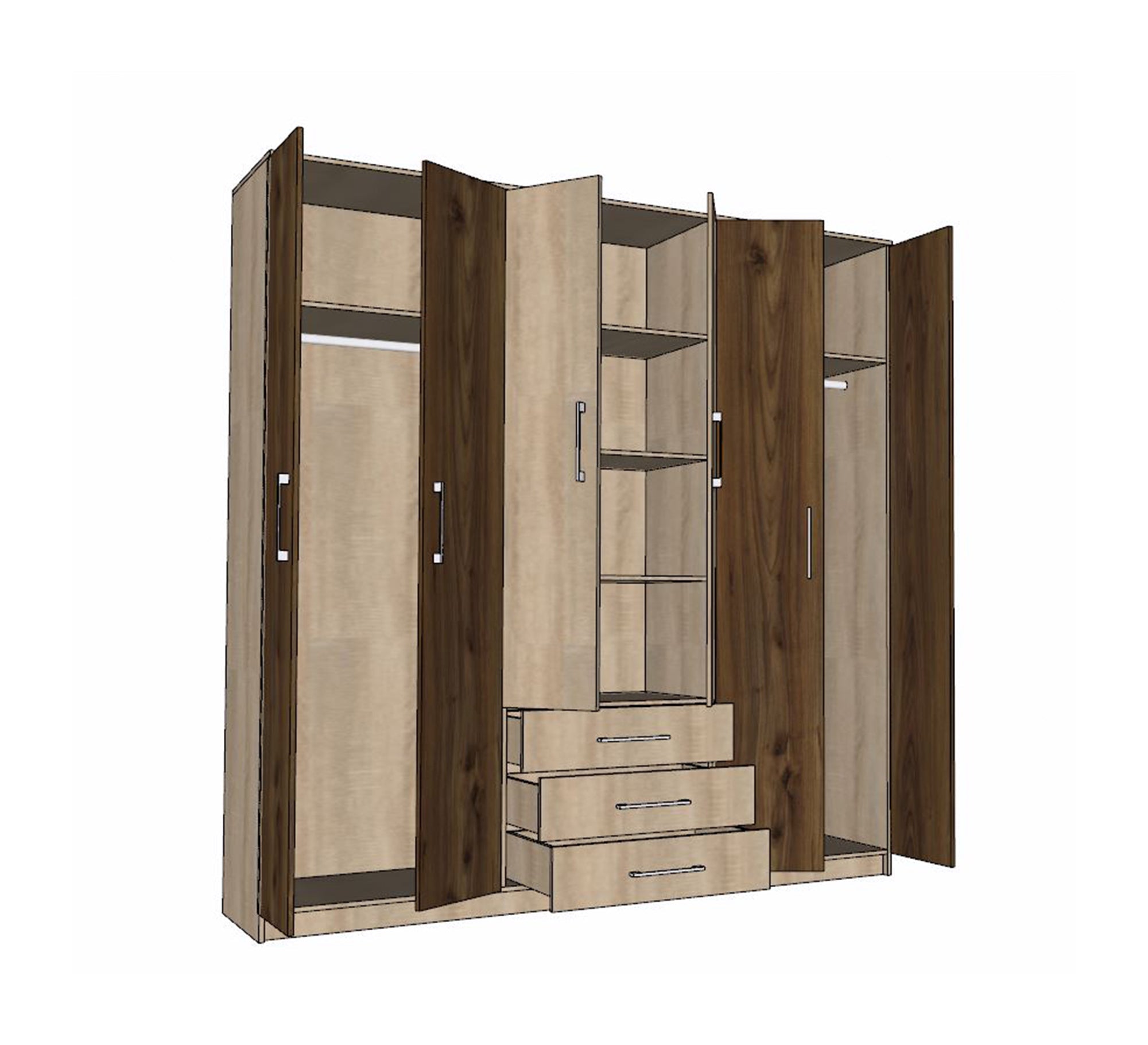 Wooden wardrobe - Vitrine Furniture - Wardrobes