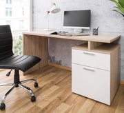 Wooden work desk with side storage units and a stylish design - Vitrine Furniture - Furniture