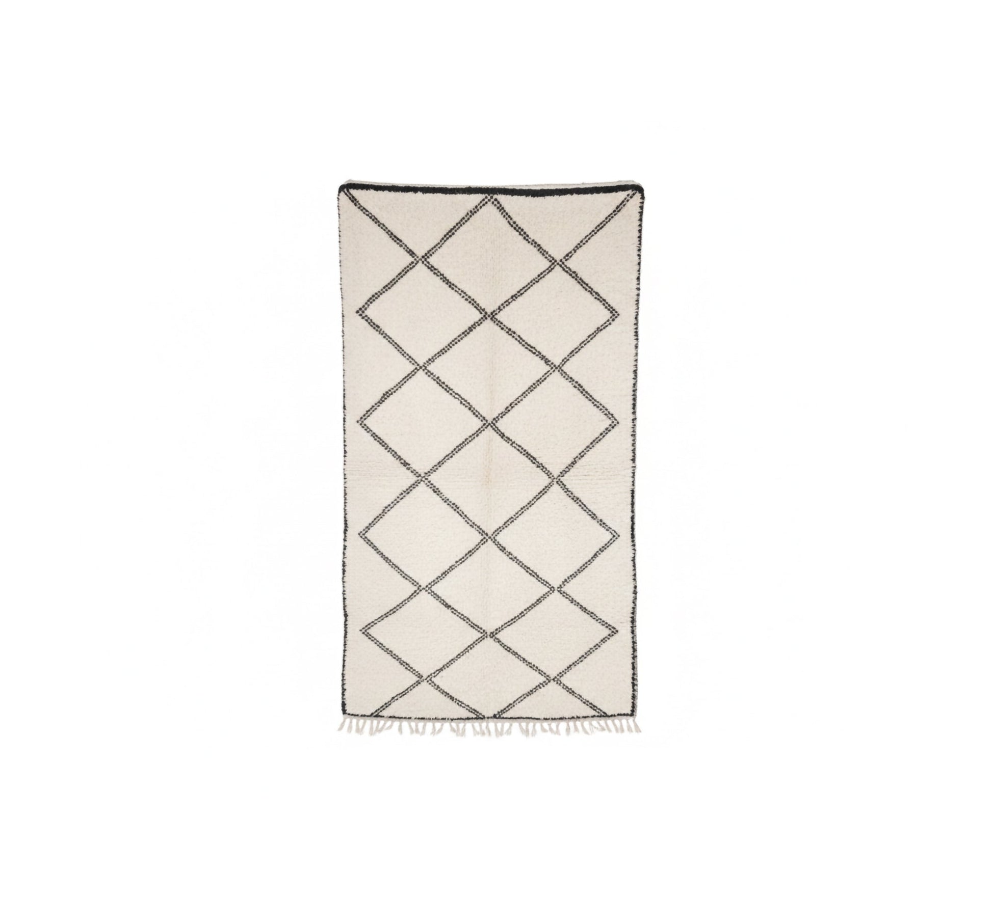 Wool rug with a simple diamond pattern - Vitrine Furniture - Accessories