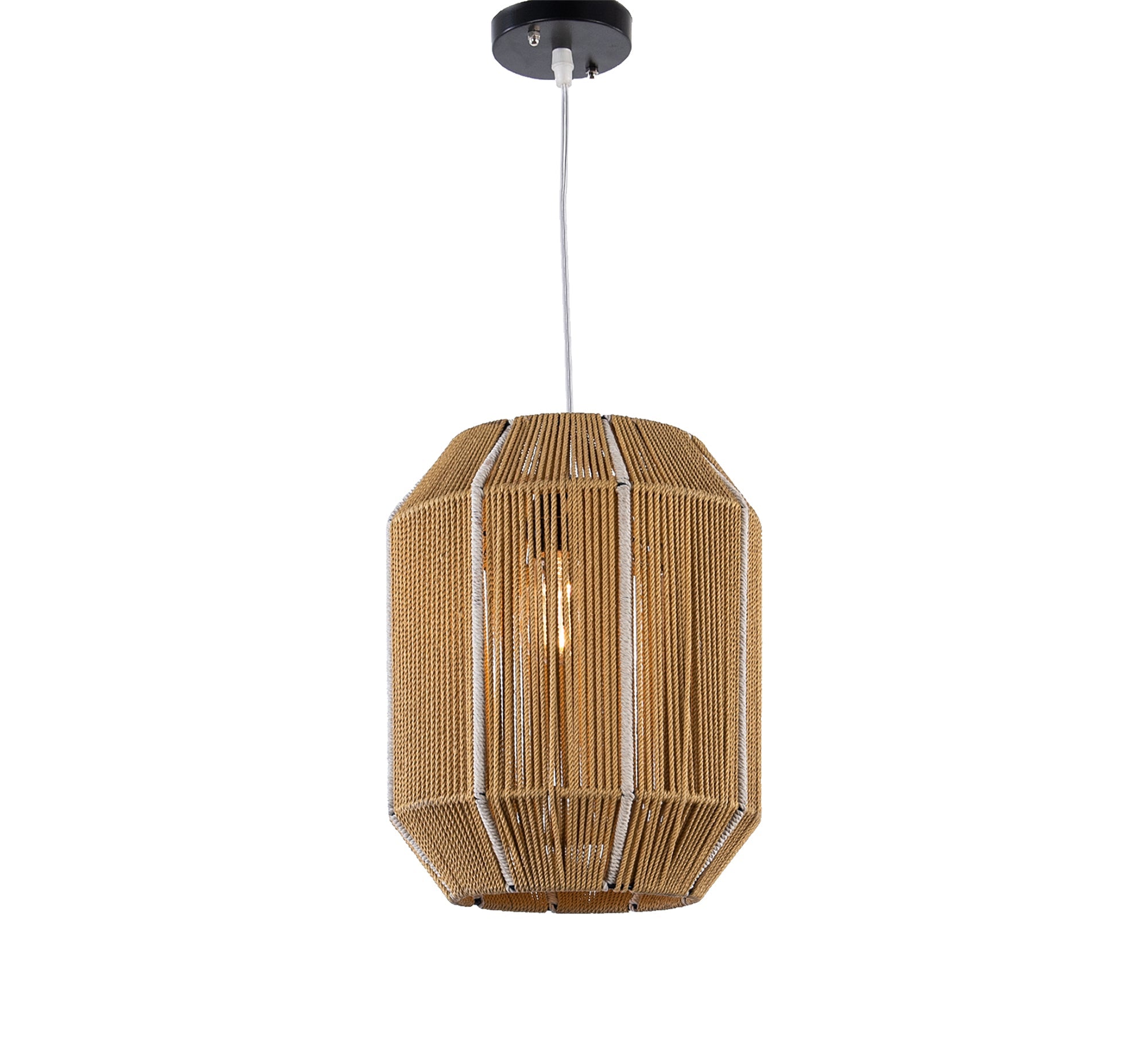 Yellow macrame pendant light - Vitrine Furniture - Lighting