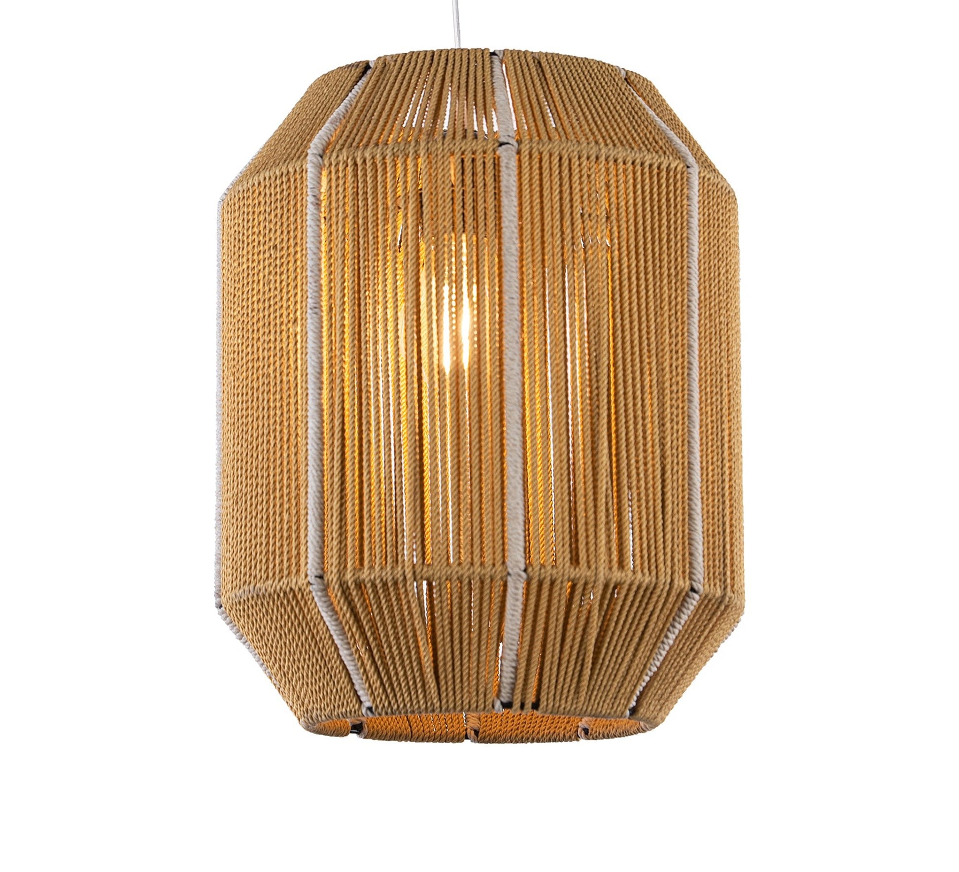 Yellow macrame pendant light - Vitrine Furniture - Lighting