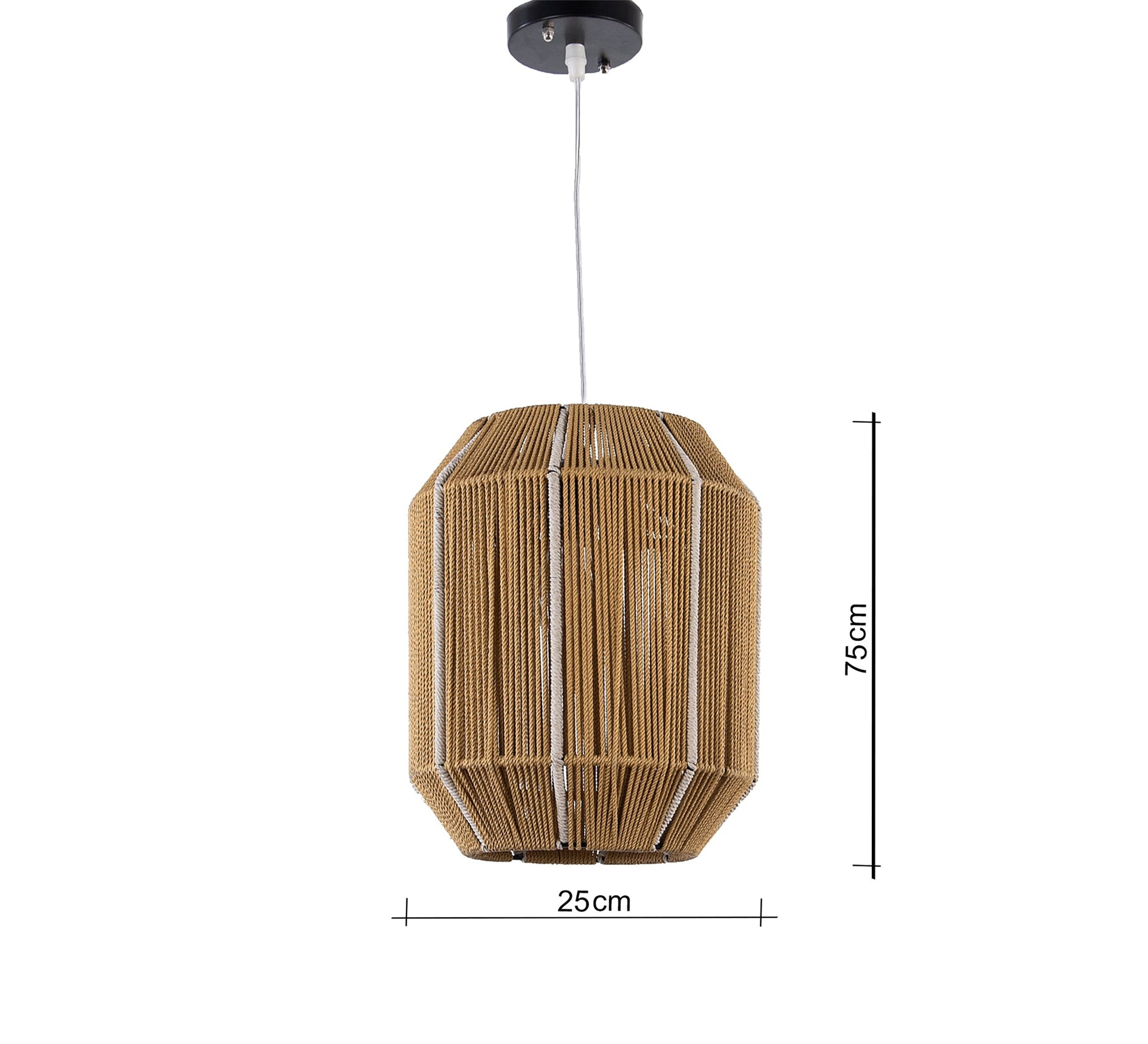 Yellow macrame pendant light - Vitrine Furniture - Lighting