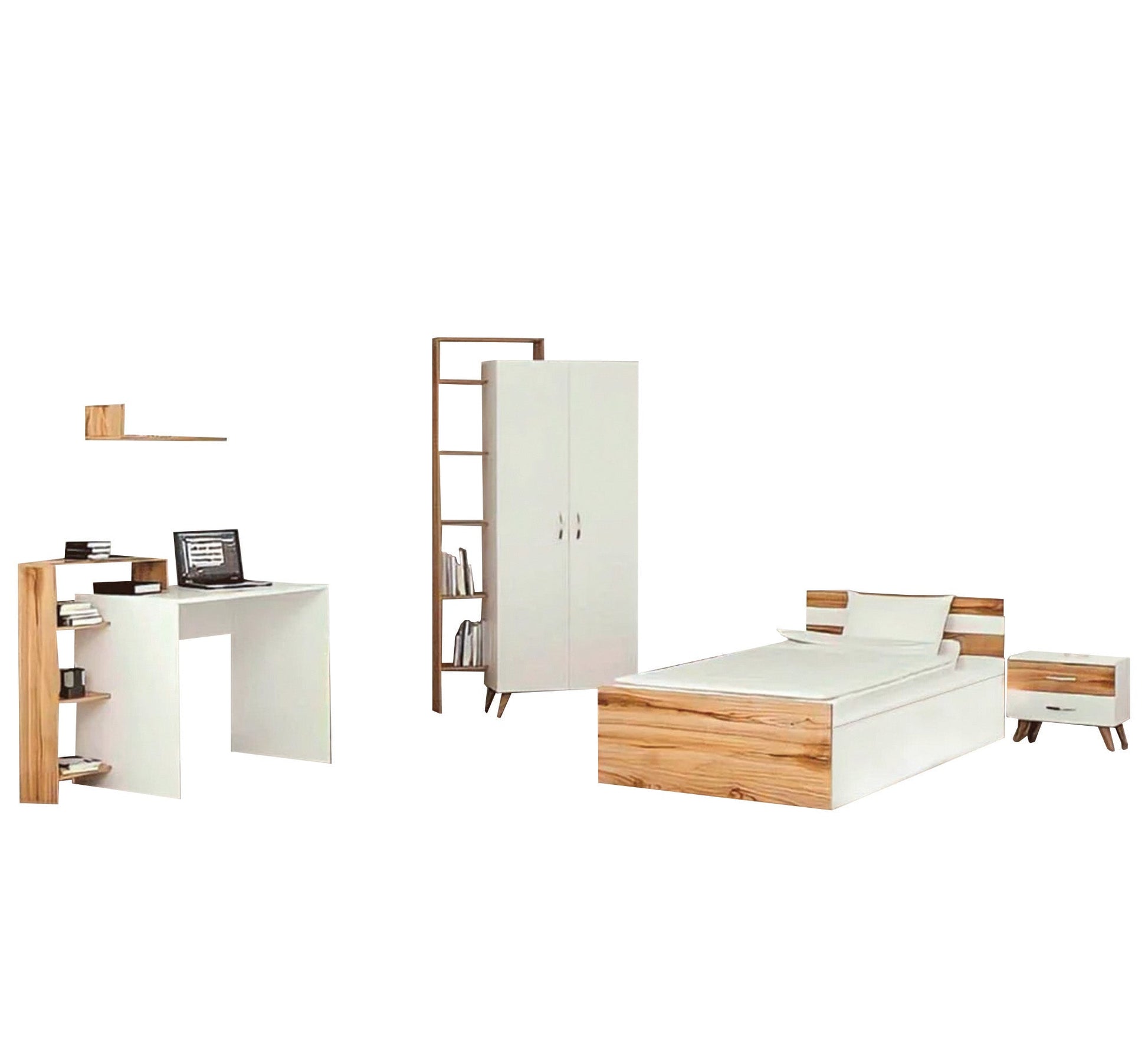 Youth bedroom in white - Vitrine Furniture - Kids Rooms
