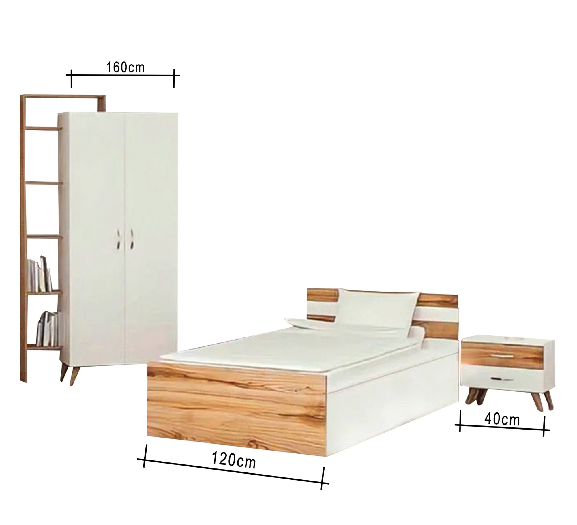 Youth bedroom in white - Vitrine Furniture - Kids Rooms