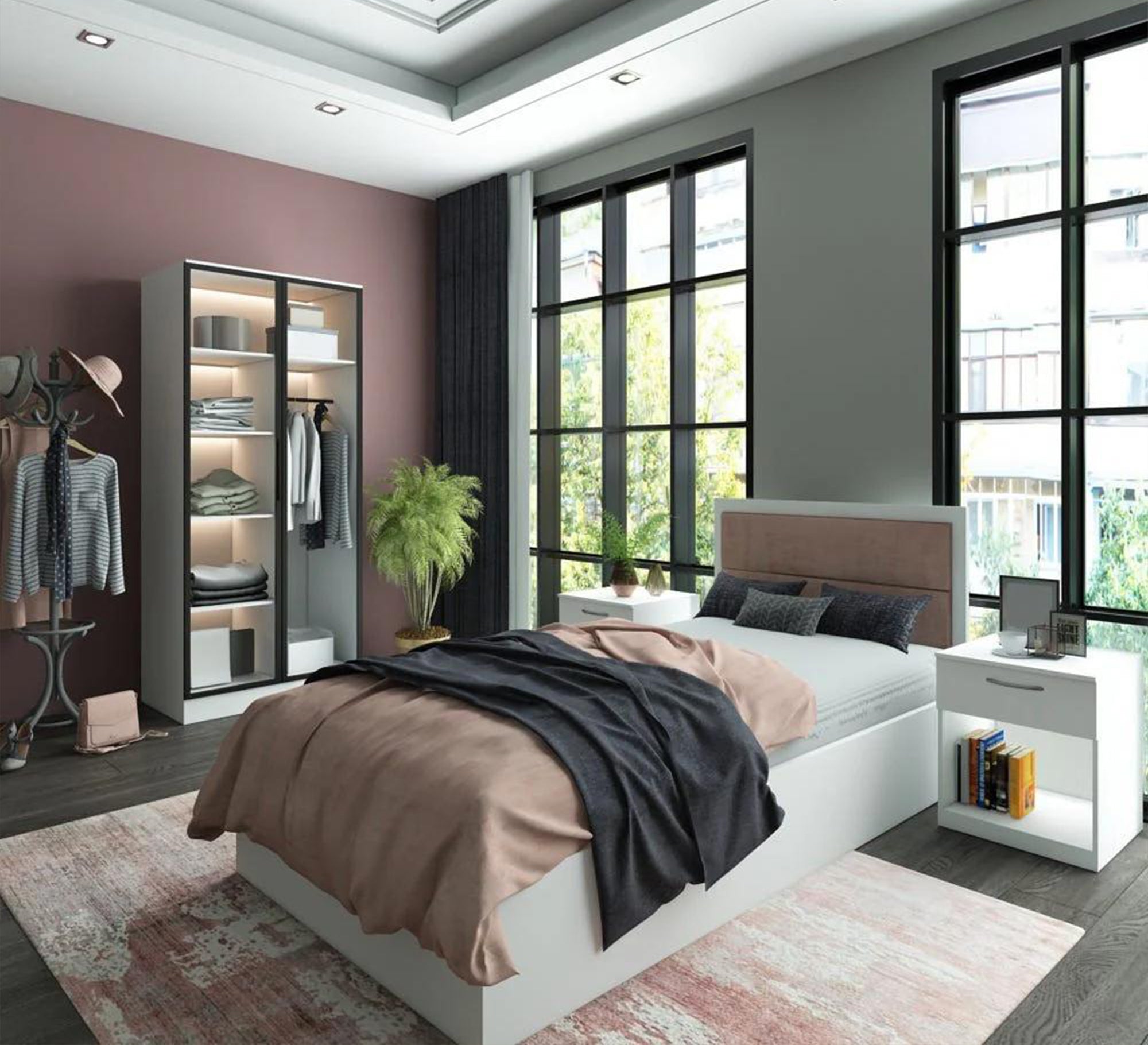 Youth bedroom with a small closet - Vitrine Furniture - Furniture