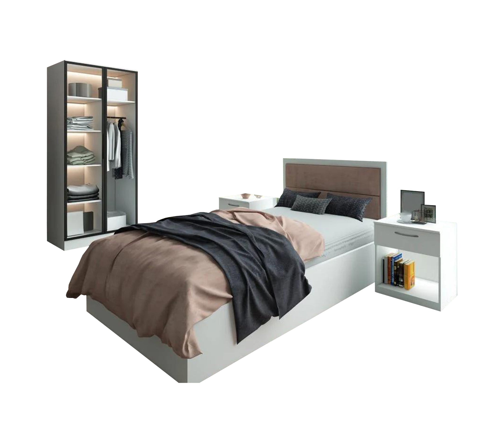 Youth bedroom with a small closet - Vitrine Furniture - Furniture