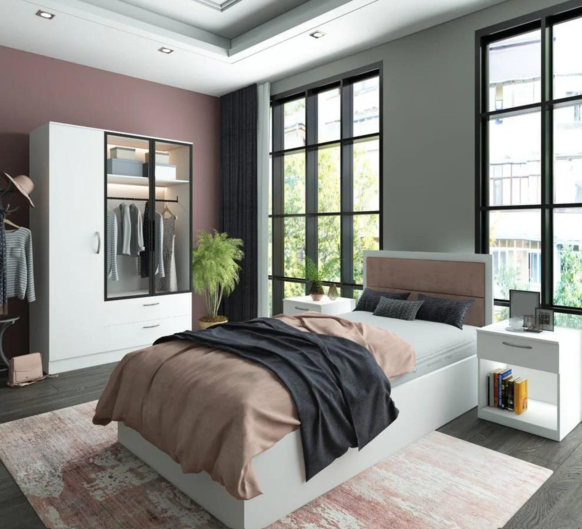 Youth bedroom with large closet - Vitrine Furniture - Furniture